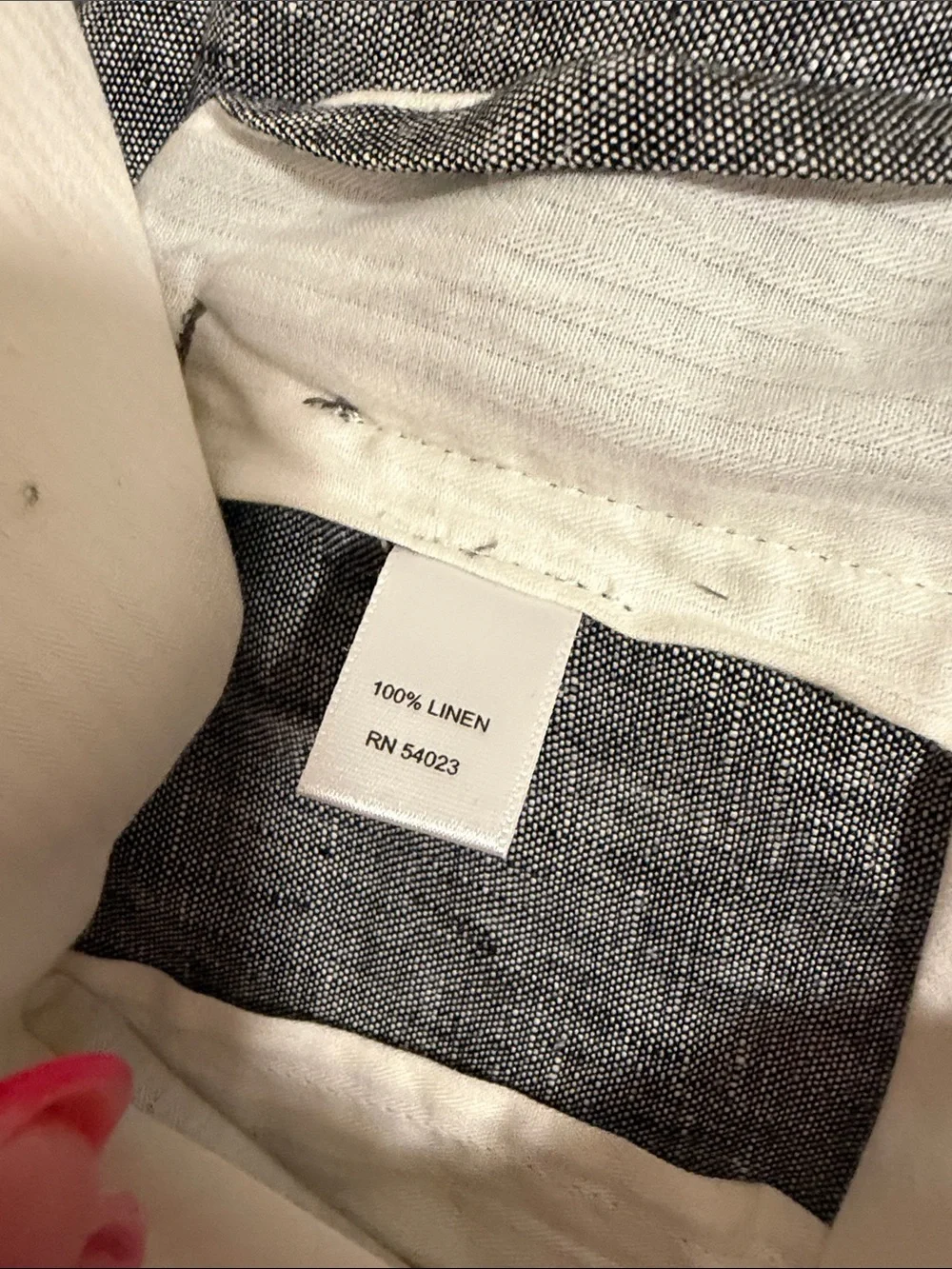 Banana Republic Pants Womens Sz. 8 The Martin Fit Pleated Trouser Gray Linen